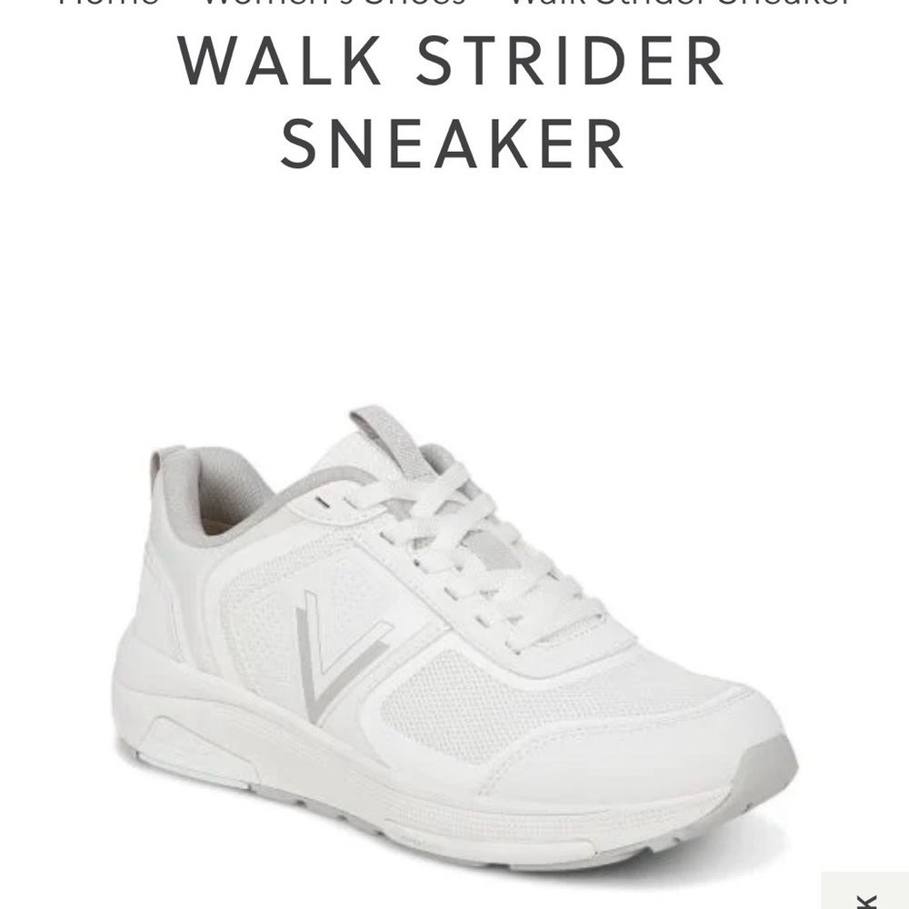Vionic White Walk Strider Sneakers retail $170